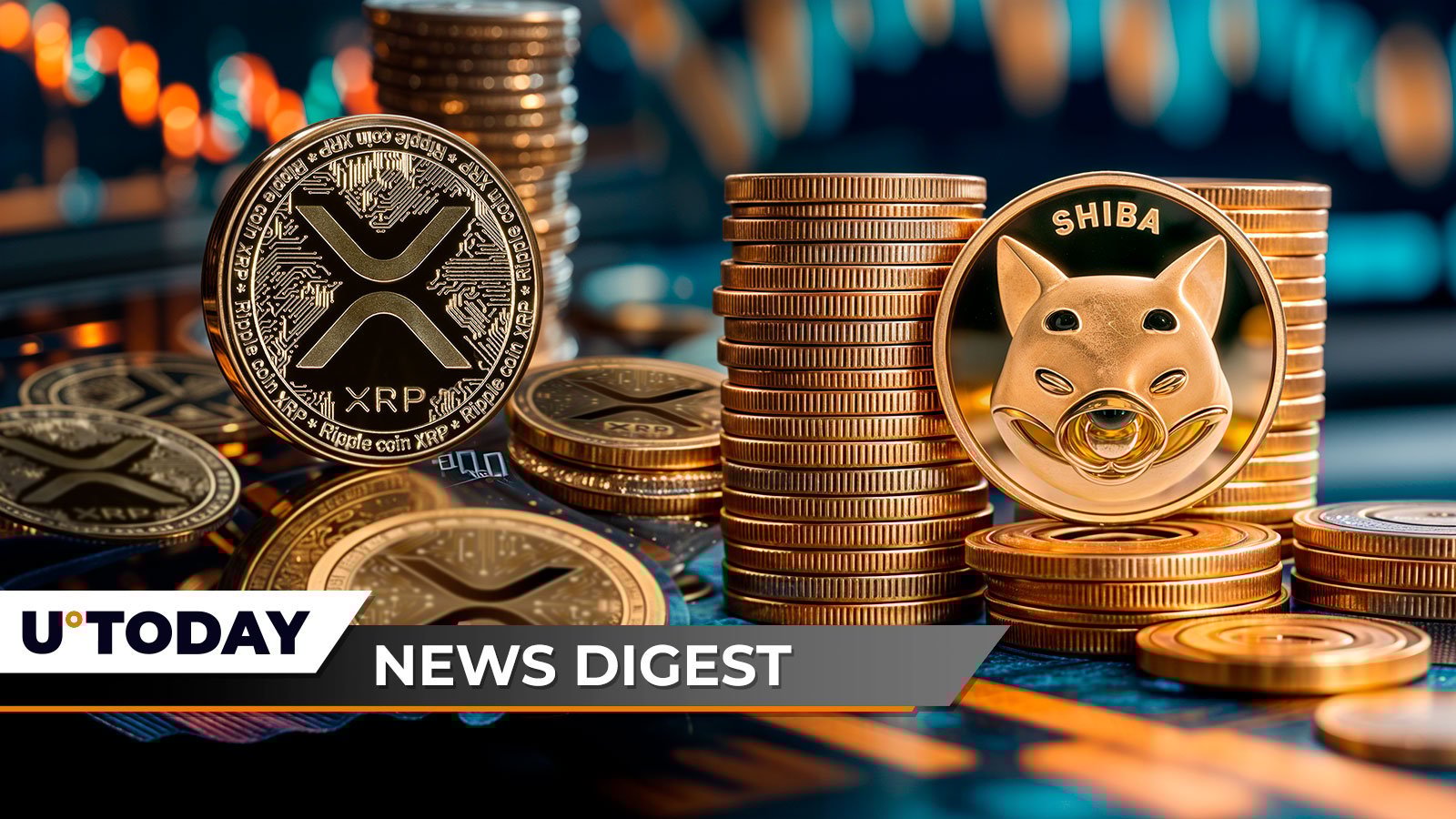 XRP Volume Up 73%, 120 Billion Shiba Inu (SHIB) Selling Wall About to Hit, Dogecoin (DOGE) Price Eyes Rebound — Crypto News Digest - U.Today | Related Crypto Article